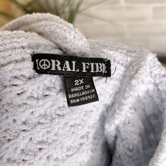 Moral Fiber Ultra Soft & Thick Lace Up Back Sweater Top Size 2X - Picture 5 of 5